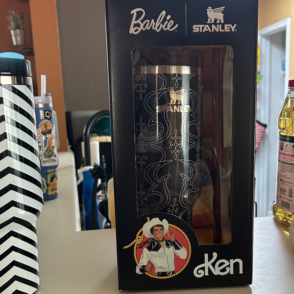 Stanley Black and White Tumbler with Barbie Design